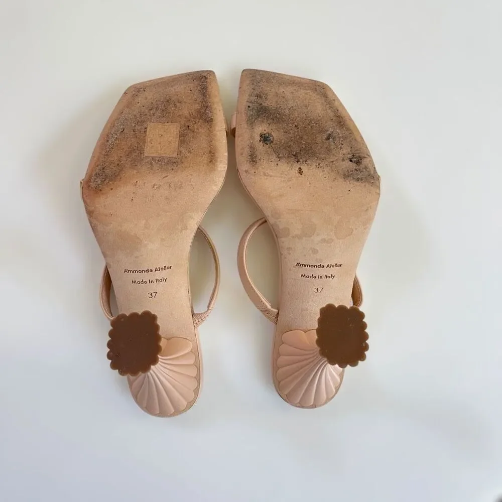 A'mmonde Atelier Andrea 100 Sandals in Nude‎